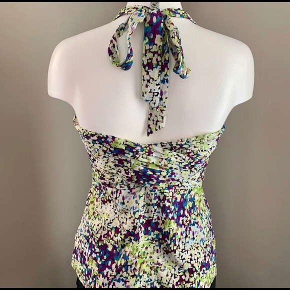 EUC Silk blend Bebe halter top - Picture 4 of 10